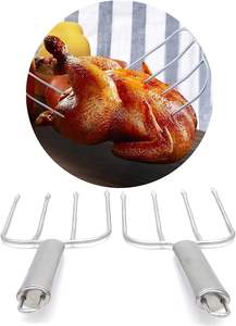 ที่ยกไก่งวงและเนื้อย่างสแตนเลส ทนทาน ทนความร้อน ใช้งานง่าย ปรุงอาหารได้อย่างปลอดภัย - Product Image 4