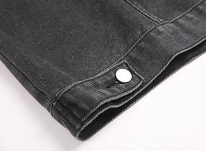 Veste en jean pour homme, 100% coton, logo personnalisé, haute qualité, respirante, écologique, séchage rapide, pour usage extérieur, vente en gros - Product Image 6