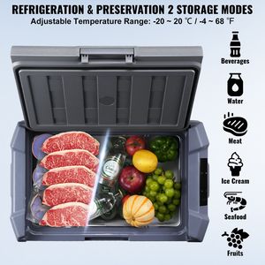 12/24V DC Portable Car Refrigerator 15L Single Zone Freezer -4 to 68F Adjustable Range 1L <b>12V</b> Car <b>Fridge</b> - Product Image 3