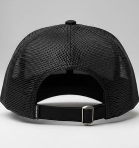 Casquette Trucker Snapback Noire à 6 Panneaux Brodés, Style Camouflage d'Inspiration Extérieure, Design Élégant, Réglable, Unisexe Adulte - Product Image 4