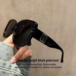 Gafas de Sol Cuadradas Extra Grandes de Moda 2026, Montura Negra para Mujer, Verano, Venta al Por Mayor - Product Image 3