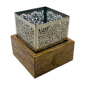 Encensoir rond en bois et métal pour bâtonnets d'encens, de luxe, carré, Bakhoor, moderne, arabe, pour la maison, le bureau, la décoration de table, vente en gros - Product Image 6