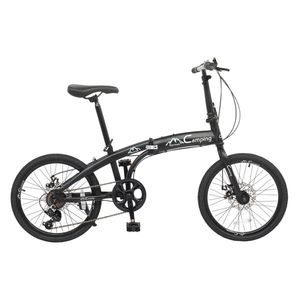 Bicicletta Pieghevole Nera in Acciaio ad Alto Tenore di Carbonio da 20 Pollici per Pendolarismo - Capacità 150kg - Product Image 4
