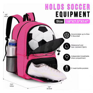 Water Resistant Soccer <b>Backpack</b> Top Selling Soccer <b>Backpack</b> Quick Dry All Weather Use Soccer <b>Backpack</b> - Product Image 2
