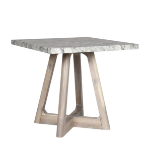 Modern Square GFRC <b>Top</b> Farmhouse <b>Dining</b> <b>Table</b> with Wood X-Base Design for Home Furniture Stable Structure 4 Seating Capacity - Product Image 3