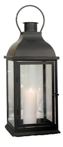 Farol de Metal y Vidrio en Oferta, con Acabado Negro Brillante, para Decoración de Interiores y Exteriores, Hecho a Mano y Personalizado - Product Image 4