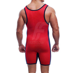 Combinaison de lutte imprimée pour adultes en gros - Qualité supérieure Spandex/Polyester Séchage rapide Respirante Légère Extensible Athlétique - Product Image 2