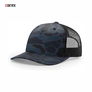Custom Camouflage Mesh Trucker Hat 5-Panel Adjustable Breathable Waterproof Outdoor Casual <b>Cap</b> for Adults <b>Winter</b> Travel Fashion - Product Image 1