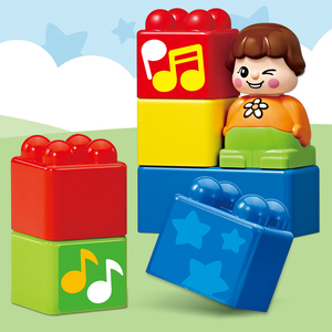 OXFORD BEBE Plastic Educational <b>Building</b> <b>Blocks</b> Toy <b>Set</b> Animal Theme Stacking for Babies & Toddlers Age +3mth Made in Korea - Product Image 4