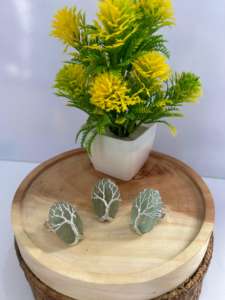 Handmade Adjustable Trendy Tree Life Green Aventurine Antique Silver Plated Unisex <b>Ring</b> Natural Healing <b>Crystal</b> Jewelry Daily - Product Image 4