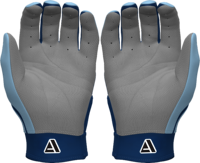 Sarung Tangan Baseball Kulit Grosir Warna Biru Dongker Biru Langit Manset Pendek Anti-Selip Penutup Hook Loop Berkualitas Tinggi