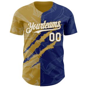 Maillot de baseball personnalisé OEM, entièrement boutonné, imprimé en sérigraphie, antibactérien, manches courtes, col en V, 100% coton biologique, tous sports - Product Image 4