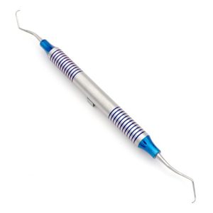 Curette Gracey Mini 15/16 à double extrémité, instrument dentaire parodontal pour un meilleur accès mesial et postérieur, avec tube creux de 10 mm - Product Image 1