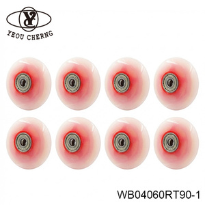 YEOU CHERNG WB04060RT90-1 PU <b>Wheels</b> Red Gradient 90A Hardness for Automation Machinery - Product Image 1
