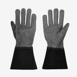 Guantes de Soldador de Piel de Cabra y Cuero Dividido, Resistentes al Calor, Guantes de Seguridad Industriales para Construcción y Soldadura, Certificación CE, 11 oz - Product Image 6