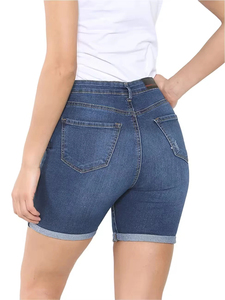 <b>Super</b> Hot Multiple Colors Denim <b>Short</b> Jeans Ladies Ripped <b>Short</b> Pants Women Sexy Pencil Women Denim <b>Shorts</b> OEM Service - Product Image 4