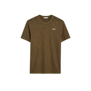 Camisetas de Hombre al por Mayor, Algodón Slub, Manga Corta, Corte Regular, Logotipo Bordado, Ropa Casual para Hombre - Product Image 4