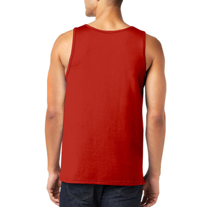 เสื้อกล้ามผู้ชายผ้าฝ้าย 100% สำหรับฟิตเนส เพาะกาย แบบมีริบ  ไม่มีแขน  รับสั่งทำตามขนาด  เสื้อกล้ามผู้ชายไซส์ใหญ่ ขายส่ง - Product Image 3