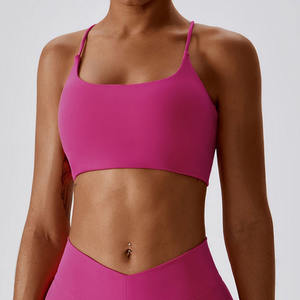 Hot Sale Women's Fitness Sports <b>Bra</b> High Quality 4 Way <b>Stretch</b> Breathable Eco-Friendly Medium Elasticity XS Customizable Front - Product Image 2