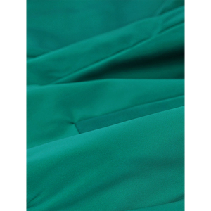 Chaqueta Bomber Verde para Mujer, Manga Larga, Cuello Alto, Cierre de Cremallera, Color Sólido, Poliéster, Estilo Otoñal - Product Image 5