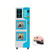Machine de nettoyage de casques de moto