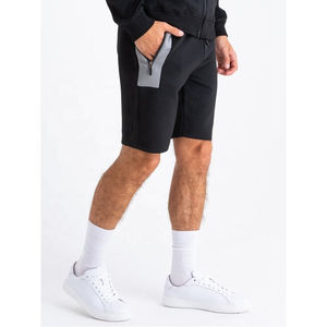 ชุดเซ็ตเสื้อฮู้ดดี้และกางเกงขาสั้นผ้าคอตตอนถักเนื้อหนา ระบายอากาศได้ดี ออกแบบโลโก้ได้ตามต้องการ สำหรับผู้ชาย สวมใส่สบายๆ ในฤดูร้อน - Product Image 4