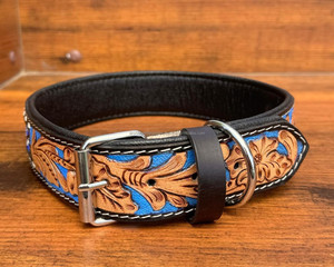 Fabricant de colliers en cuir véritable robuste de haute qualité de 1.5 pouces de large en laiton solide et durable - Product Image 4