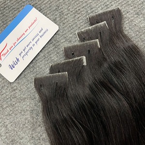 Real Best Product <b>Tape</b> In Hair Extensions Raw Hair Bundle 100% Vietnamese Human Hair Thick Full Ends Best Quality - Product Image 4