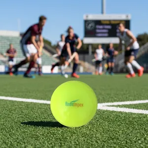 Custom Logo Hockey <b>Ball</b> Without Dimple Made of Durable PVC – Smooth Surface Training & Practice <b>Ball</b> for Players - Product Image 4