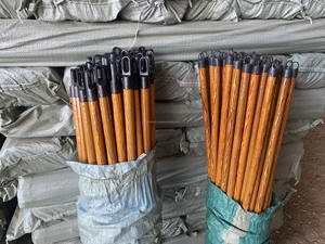 Wood Grain PVC Wooden <b>Mop</b> & Broom Stick From Vietnam Sandalwood Scented for Religious Use - Product Image 4