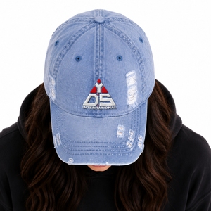 Premium Unisex Distressed Denim <b>Baseball</b> <b>Cap</b> Custom Vintage Embroidered Distressed Denim Fabric <b>Baseball</b> <b>cap</b> for Unisex - Product Image 4