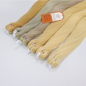 Bundles de trame d'extensions de cheveux humains droits soyeux avec fermeture à lacet large gamme de longueurs couleurs 45% plus long rapport - Product Image 6