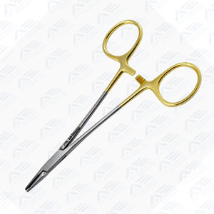 Porte-aiguille en carbure de tungstène Halsey à mâchoires lisses, instruments chirurgicaux orthopédiques jetables pour maintenir l'aiguille, 13 cm - Product Image 6