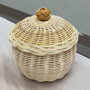 Rattan organizer box storage container <b>basket</b> natural weave boxes top quality <b>lidded</b> <b>baskets</b> - Product Image 4
