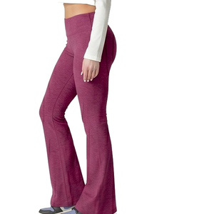 Leggings acampanados para mujer, pantalones de yoga y fitness de secado rápido, leggings acampanados de cintura alta, pantalones de compresión para mujer - Product Image 1