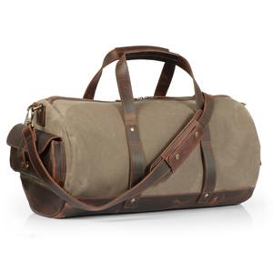 Sac de voyage en toile et cuir, fermeture éclair, imperméable, pour le sport et les voyages en plein air, grande capacité, vente en gros LCTB-0088 - Product Image 1