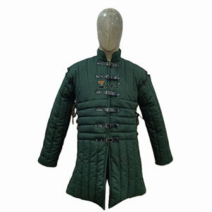 Chaqueta Gambeson Verde Medieval de Alta Calidad, Acolchada y Gruesa, de Algodón, Estilo Aketon, para Cosplay, Disfraz Histórico - Product Image 1