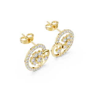 Pendientes de Diamantes con Baño de Oro de 18K de la Mejor Calidad, Elegantes para Uso Diario y Fiestas, Regalo de Joyería para Mujer, Precio Competitivo - Product Image 3