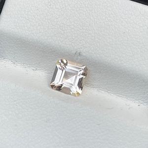 Morganite rose naturelle non traitée, taille Asscher, pierre précieuse en vrac, qualité supérieure, béryl rose pêche pour la fabrication de bijoux - Product Image 2