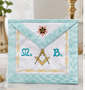 French Rite M. B. <b>Pin</b> Badge Ceremonial Custom Design Handmade Embroidered Sew-On Safety <b>Pin</b> Masonic Regalia Worldwide Export - Product Image 6