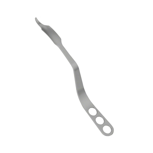 Elevador retractor de palanca ósea curva para cadera, instrumento quirúrgico ortopédico con punta afilada de 11 mm, herramienta de acero inoxidable con mandíbula de 3.7 mm de ancho y 20 mm de longitud. - Product Image 1
