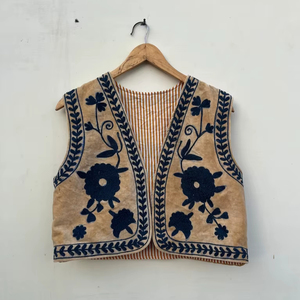 Chaleco de terciopelo bordado, chaqueta retro de otoño e invierno, blazer de terciopelo, chaqueta unisex, regalo para esposa, chaqueta nupcial - Product Image 1