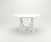 Table basse et ensemble de salle à manger modernes en bois de caoutchouc et chêne, durables et faciles à nettoyer, garantie 1 an, design compact