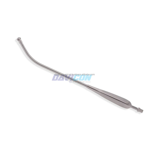 Instrument d'aspiration Fell - Tube coudé de 6,4 mm, poignée Yankauer, longueur de travail de 7'' (18 cm), acier inoxydable, 13'' (33 cm) - Product Image 1