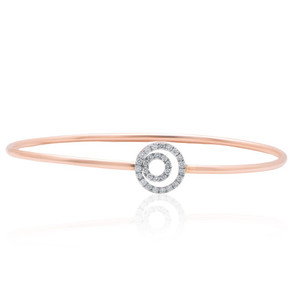 Pulsera de Oro Rosa de 14K de Alta Gama para Mujer, Cadena Lisa de Oro Real de 14Kt, Proveedor de Joyería al por Mayor, Elegantes Pulseras para Dama, 2.320g - Product Image 1