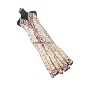 New Arrivals V Neck <b>Dress</b> Elegant Casual Women Long <b>Dress</b> <b>Custom</b> Sleeveless Vintage Print Sari Beach Summer <b>Dress</b> Wholesale - Product Image 5