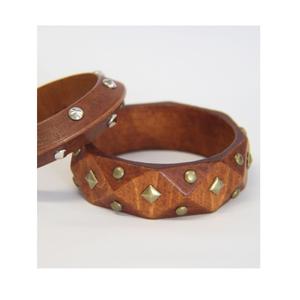 Bracelets en bois au design moderne, bijoux en bois de qualité supérieure pour femmes, accessoire de mode pour un usage quotidien - Product Image 1