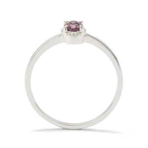 Bague en spinelle violette Mahenge riche, 0,49 ct, 7 mm x 5 mm, en argent sterling, bijoux fins pour femmes, cadeau spécial pour les fêtes - Product Image 3