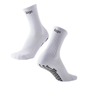 Calcetines Deportivos Blancos de Algodón Tejido, Antideslizantes, para Correr, para Adultos, Verano, con Logotipo en el Puño - Product Image 1