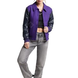 Chaqueta de Piel de Vaca Tejida de Alta Calidad para Mujer, Transpirable, de Secado Rápido, Talla Grande, Personalizable, de Invierno, de Algodón y Lana - Product Image 1